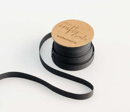 Schwarzes Grosgrain Band | SelfPackaging