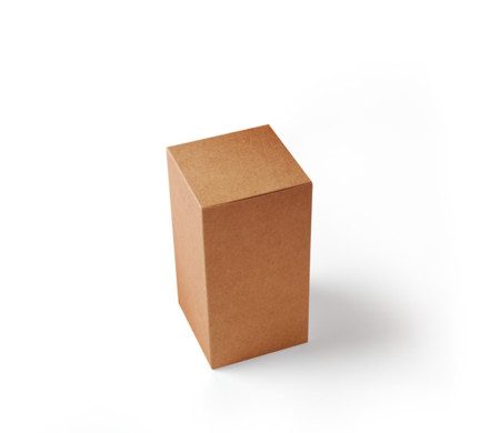 Caja alargada para perfumes y pequeños obsequios en color kraft