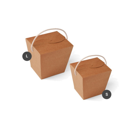 Caja regalo con diseño de fideos chinos