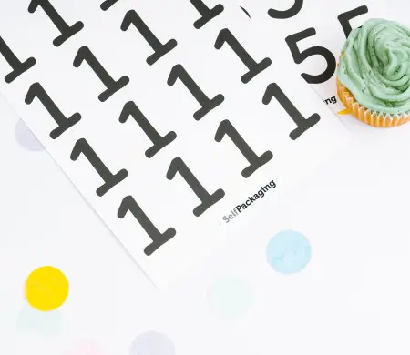 Number Stickers - SelfPackaging