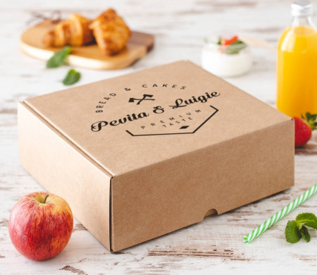 Kartonschachtel für Frühstück