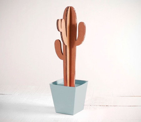 Tall Cardboard Cactus. In Several Colours!