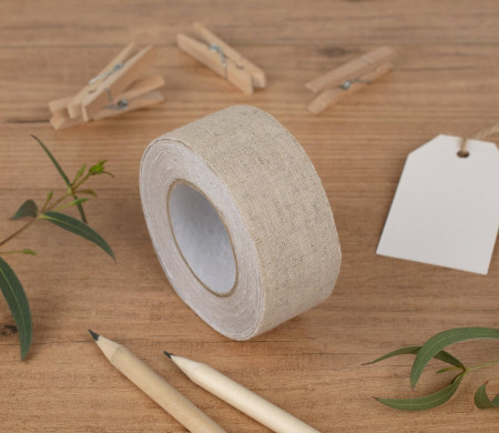 Linen washi tape, colour 100% natural