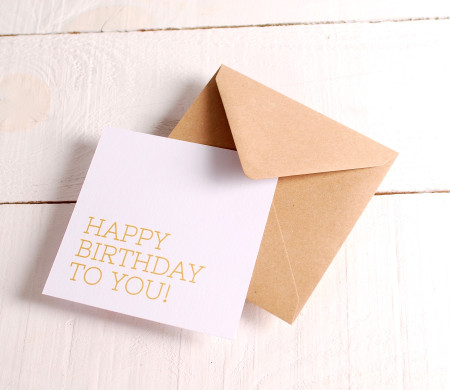 Biglietto di auguri “Happy Birthday”