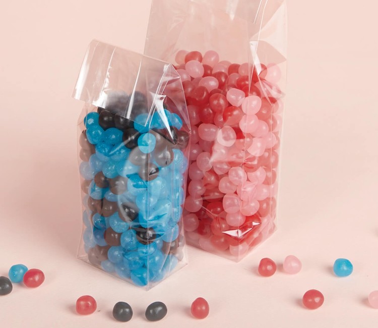 Bolsas de celofán con fondo y fuelle aptas para alimentación Bolsas de celofán con fondo y fuelle aptas para alimentación