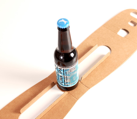 Schachtel für ein Bier mit Aufdruck