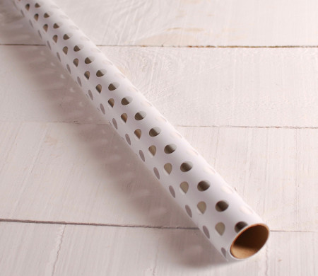 Wrapping paper with foil dots