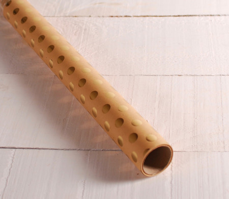 Wrapping paper with foil dots