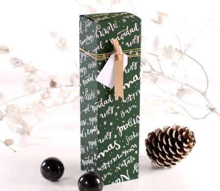 Christmas individual wine box