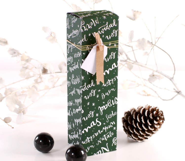 Christmas individual wine box