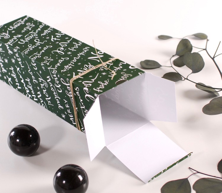 Caja para vino individual Navidad Caja para vino individual Navidad