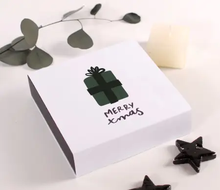 Christmas themed chocolates box 
