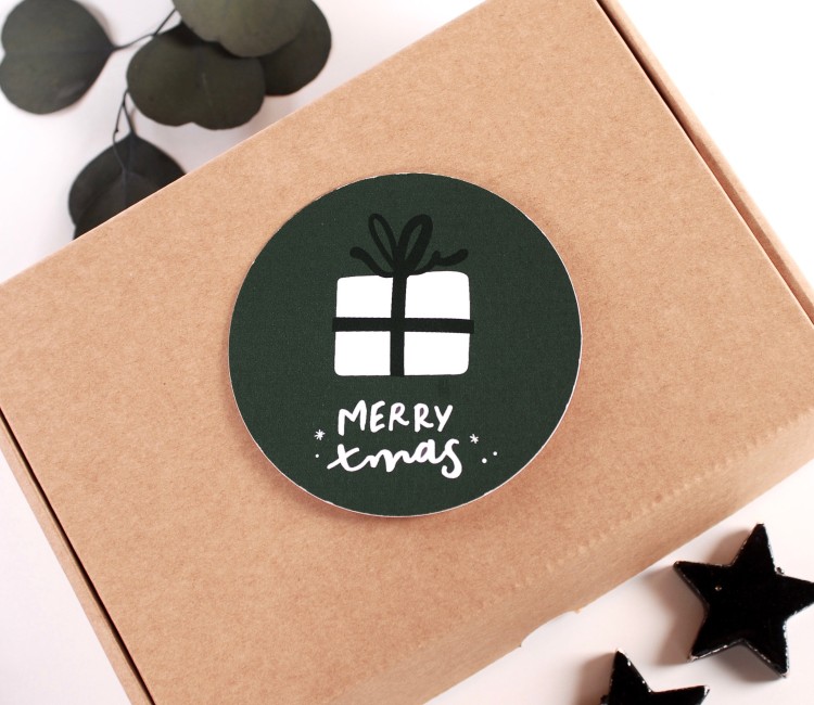 Christmas round sticker Christmas round sticker