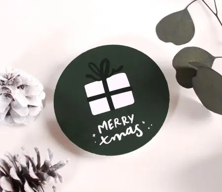 Large Sticker For Xmas Gifts | SelfPackaging