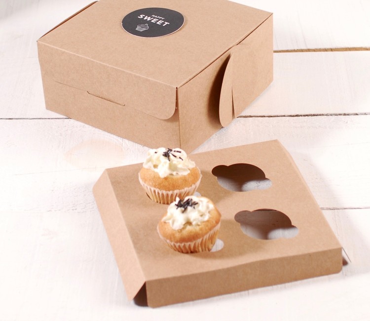 Holder para 4 mini cupcakes, perfecto para pastelerías Holder para 4 mini cupcakes, perfecto para pastelerías
