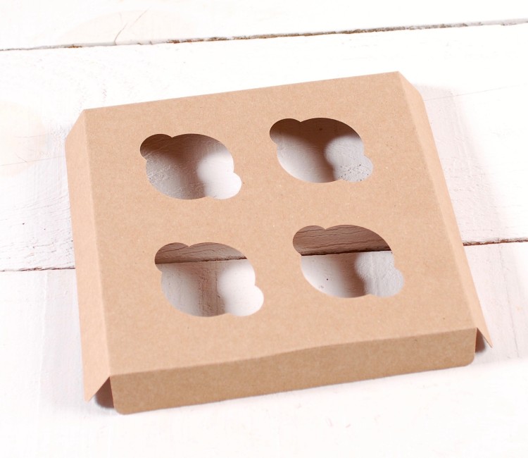 Holder para 4 mini cupcakes, perfecto para pastelerías Holder para 4 mini cupcakes, perfecto para pastelerías
