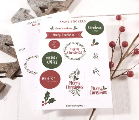 Christmas Sticker Set | SelfPackaging