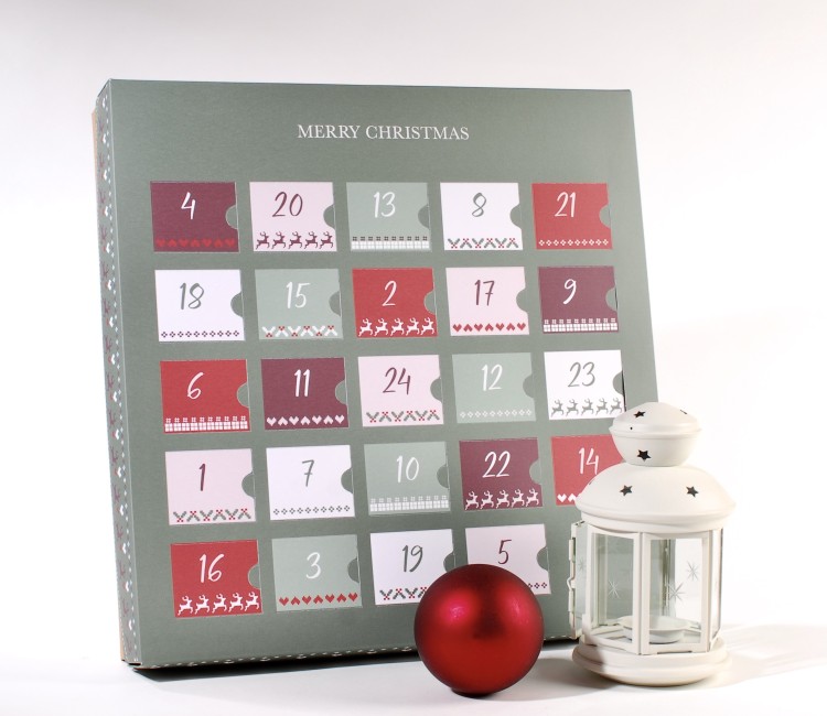 Calendrier de l'avent de noël à remplir | SelfPackaging