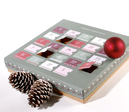 Calendrier de l'avent de noël à remplir | SelfPackaging