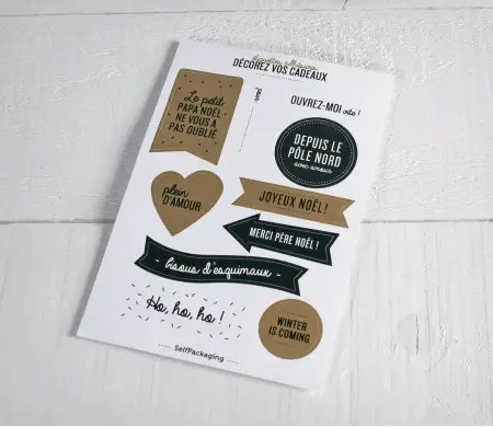 Autocollants pour personnaliser vos cadeaux | SelfPackaging