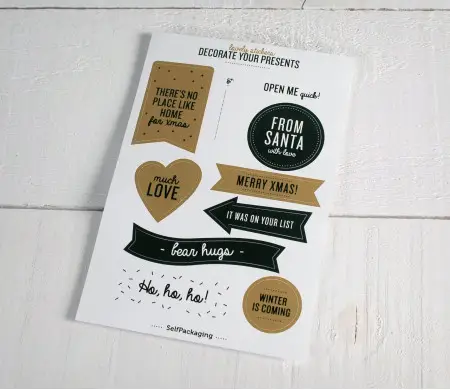 Christmas Stickers Set - SelfPackaging