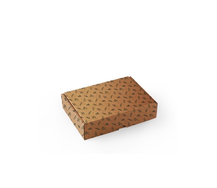 Rectangular self-assembly box for Christmas