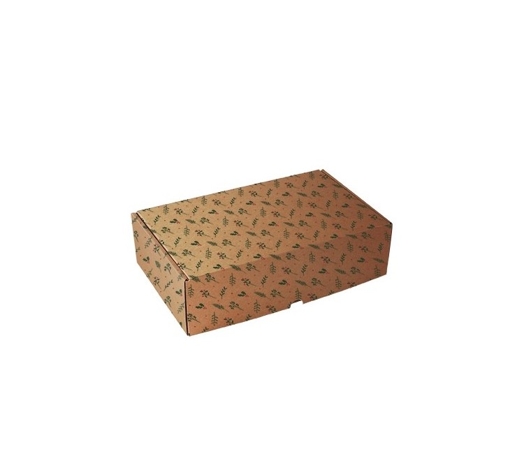 Rectangular self-assembly box for Christmas