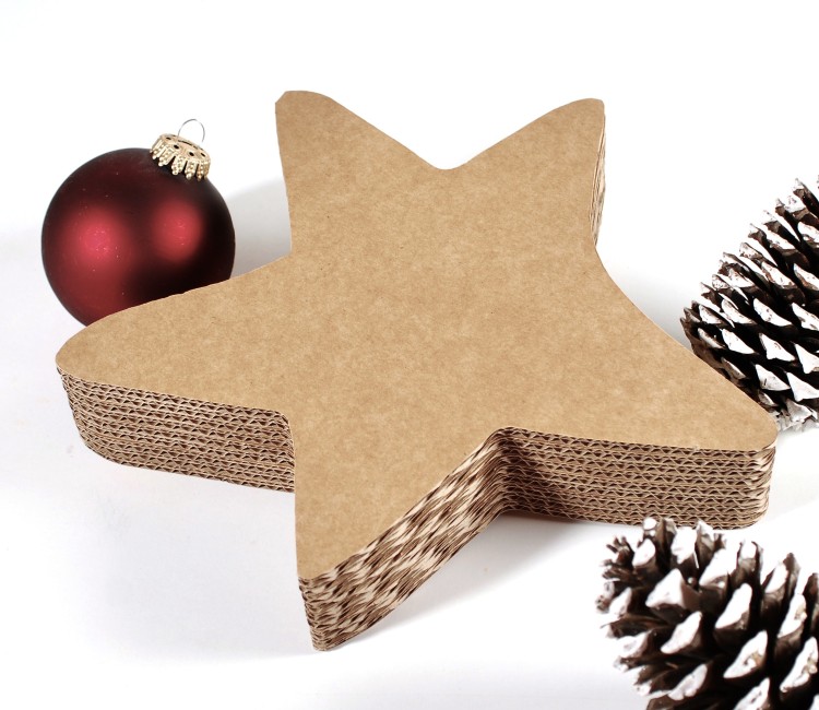 Caja con forma de estrella para Navidad Caja con forma de estrella para Navidad