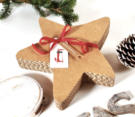 Star-shaped box for Christmas