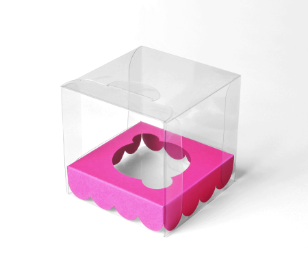 Boîte Transparente pour Un Cupcake