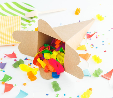 Boîte Cornet pour Fêtes