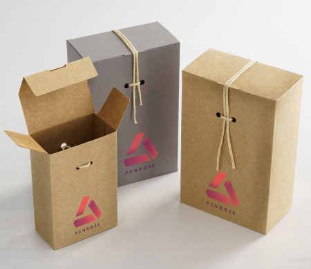 Cardboard Gift Box with a Very Original Fastener