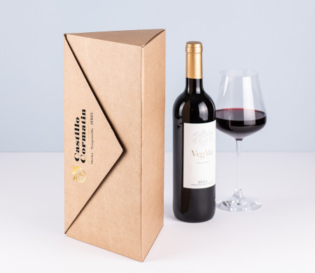 Caja Triangular para Botellas, Muy Original