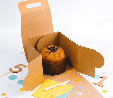 Kuchen- und Torten-Schachtel mit Griff und Deckel