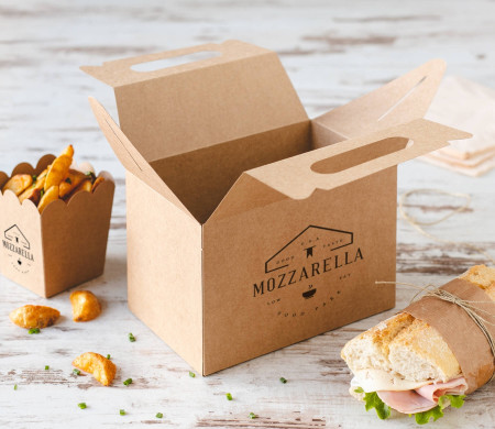 Boîte Pique-Nique en Carton pour Cadeaux