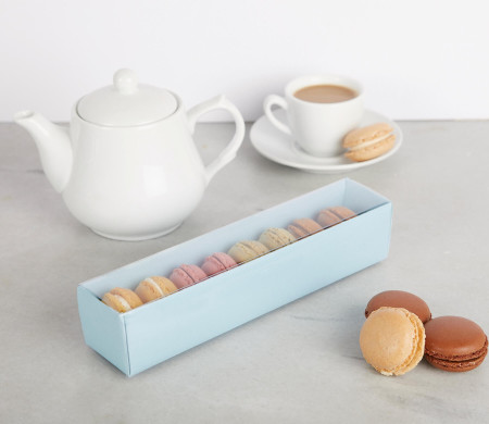 Caja para Macarons con Faja transparente