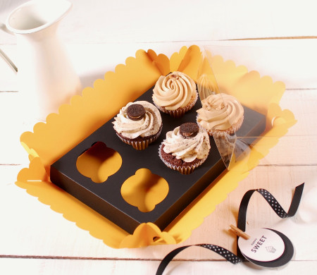 Caja para 6 Cupcakes, Magdalenas o Cookies