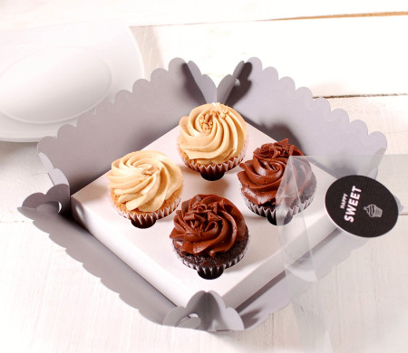 Caja para 4 Cupcakes