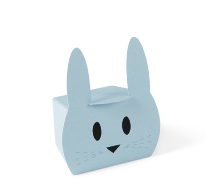 Caja de Cartón en Forma de Conejo Simpático