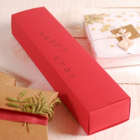 Rectangular Christmas card box idea