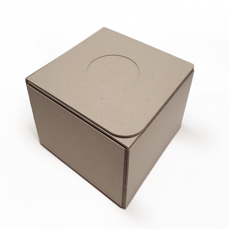 Schachtel zum Selbstmontieren aus 100% recyceltem Karton hergestellt