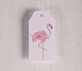 Printed labels Flamingo