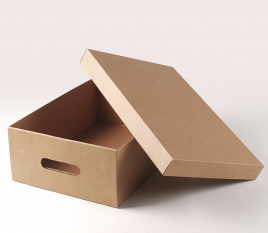 Cardboard box with lid for vegetables
