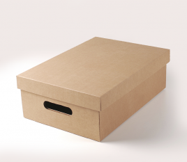 Caja de cartón con tapa para verduras