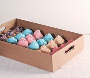 Cardboard cupcake tray