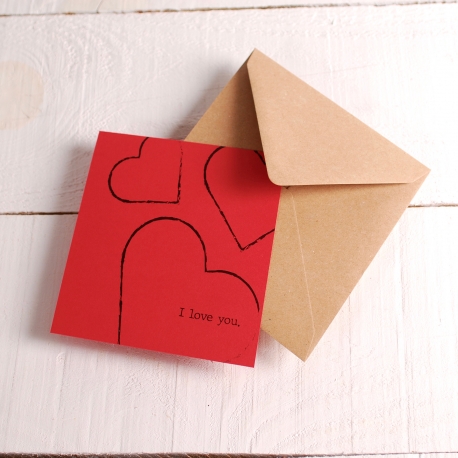 Tarjeta romántica I love you
