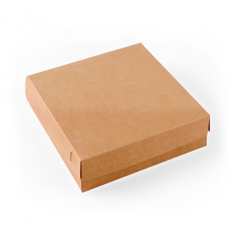 Caja cuadrada de cartón para sushi