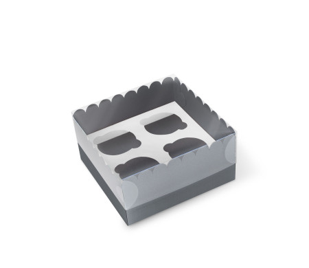 Caja para 4 Cupcakes