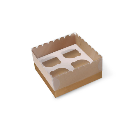 Caja para 4 Cupcakes