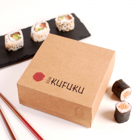 Mixed sushi square box
